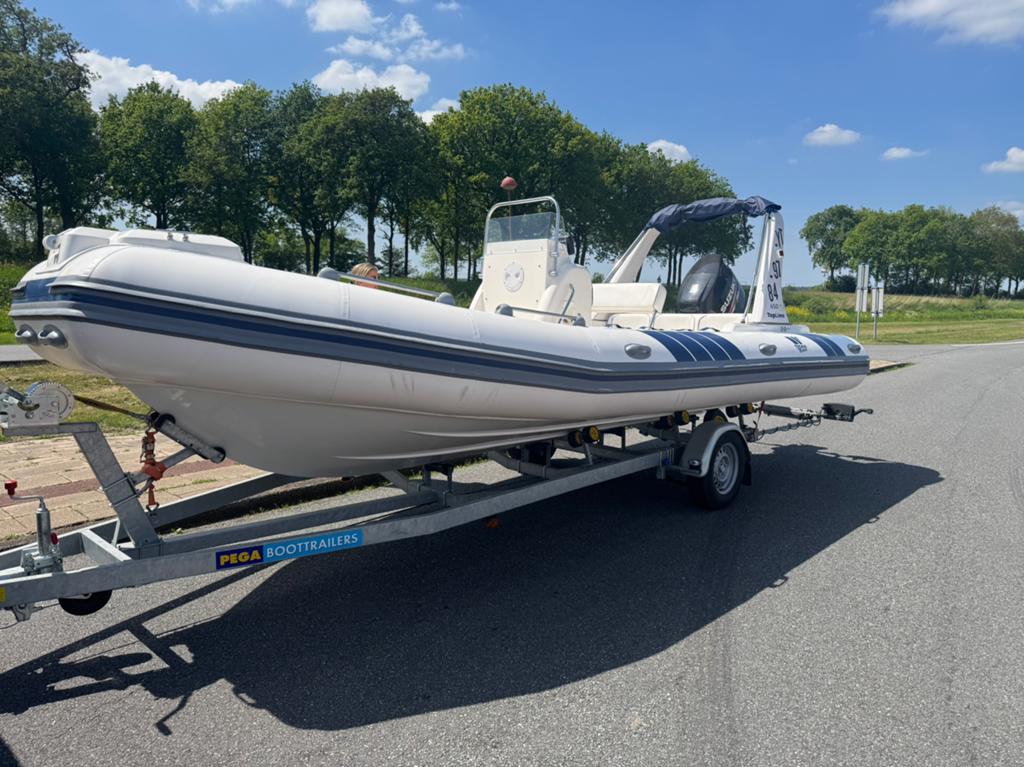 Tiger marine 650 top line 90 uur set van 2015 Rib boot, Watersport en Boten, Polyester/glasvezel, 27 m, Zonnedek, 67 m