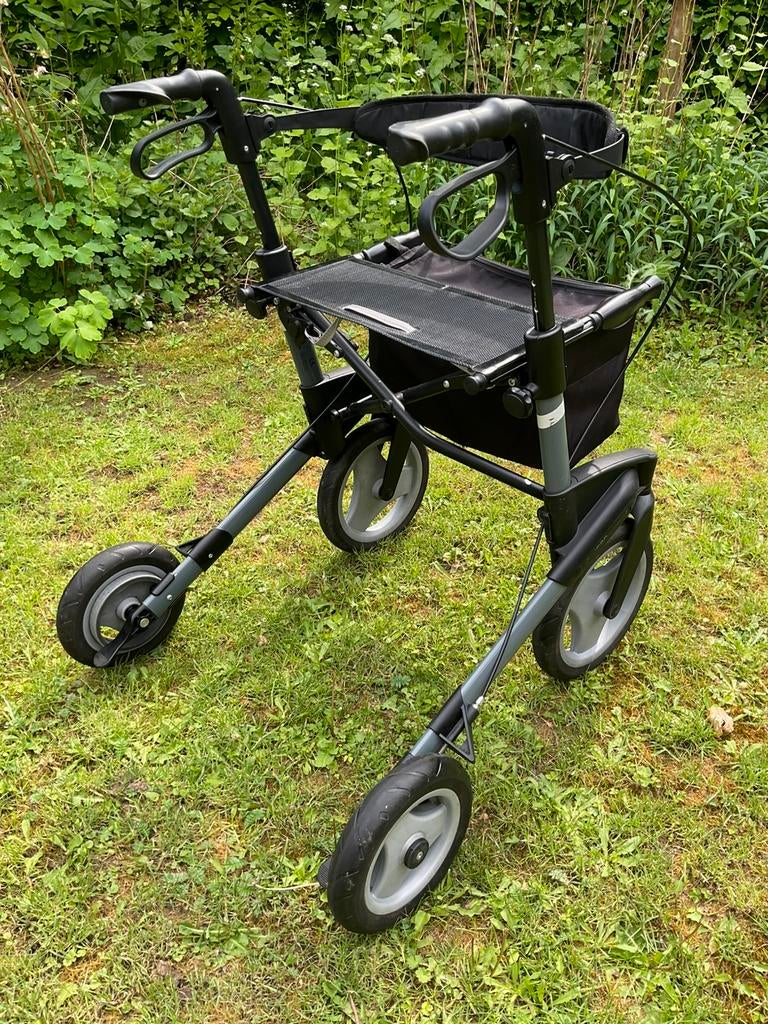 Topro Olympos maat M rollator met tas en rugleuning, Ophalen, Opvouwbaar, Gebruikt