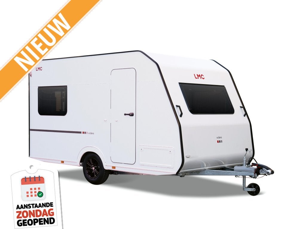 LMC E:dero 400C, ideale caravan voor lichte auto's!, Caravans en Kamperen, Bedrijf, Overige typen, 4 tot 5 meter, 500 - 750 kg