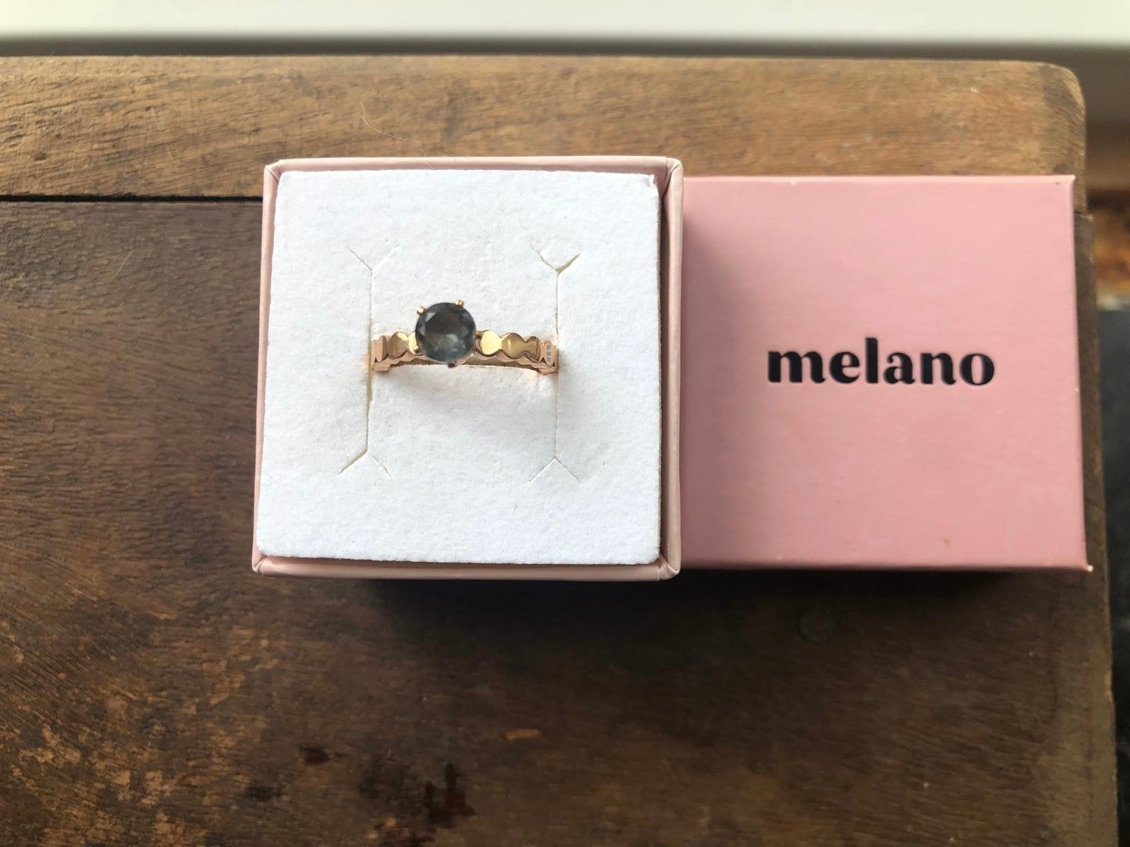 Melano ring, Ophalen of Verzenden, Dame, Goud, Kleiner dan 17