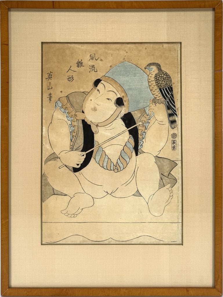 1134. Houtsnede, Kintarō – Edo periode, Japan, ca. 1800, Ophalen