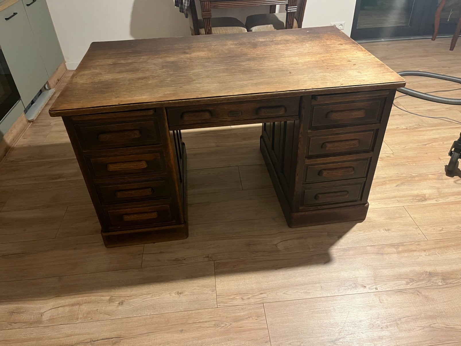 Klasiek art deco bureau, Huis en Inrichting, Ophalen, Overige typen, Gebruikt, Hout