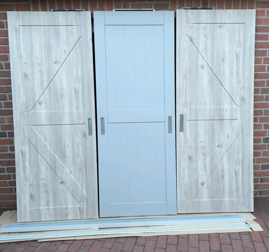 Raffito Schuifdeuren Kastdeuren Barn deuren doors landelijk, Doe-het-zelf en Verbouw, Ophalen, 50 tot 150 cm, 10 m² of meer, 10 tot 30 cm