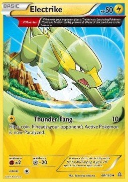 Pokemon - Electrike (PRC 60) Uncommon.., Ophalen of Verzenden, Zo goed als nieuw, Losse kaart