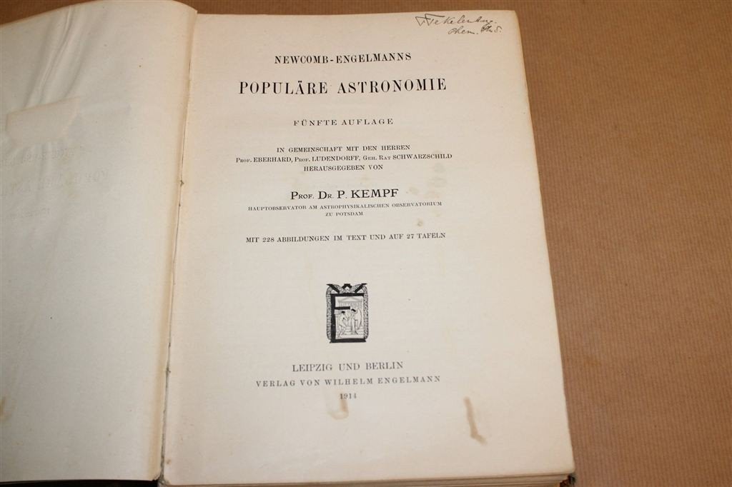 Populaire Astronomie [1914] — Rijk Geïllustreerd Dik Boek, Ophalen of Verzenden, Gelezen, Natuurwetenschap