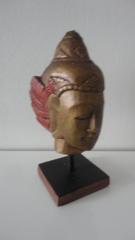 Houten beeld uit Indonesië van een Garoeda., Ophalen of Verzenden