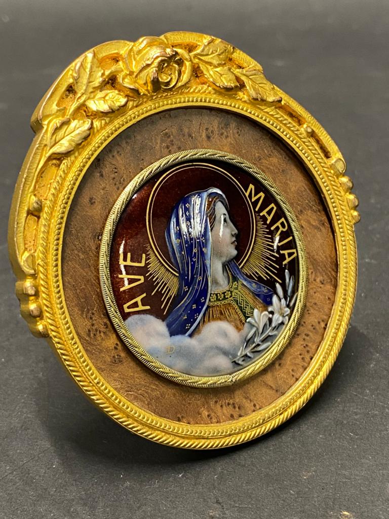 19 eeuwse staander religie AVE MARIA, Antiek en Kunst, Antiek | Religie, Ophalen of Verzenden