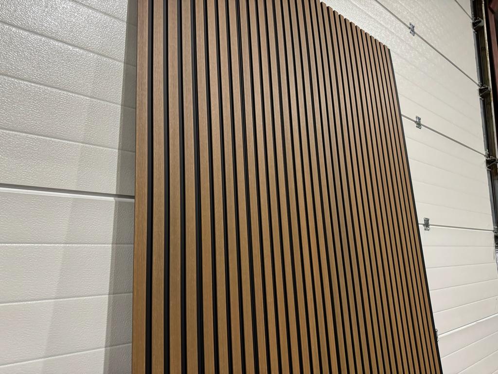 Wandbekleding/ Gevelbekleding Composiet Teak 2900 mm 16mm, Doe-het-zelf en Verbouw, Platen en Panelen, Ophalen of Verzenden, Nieuw