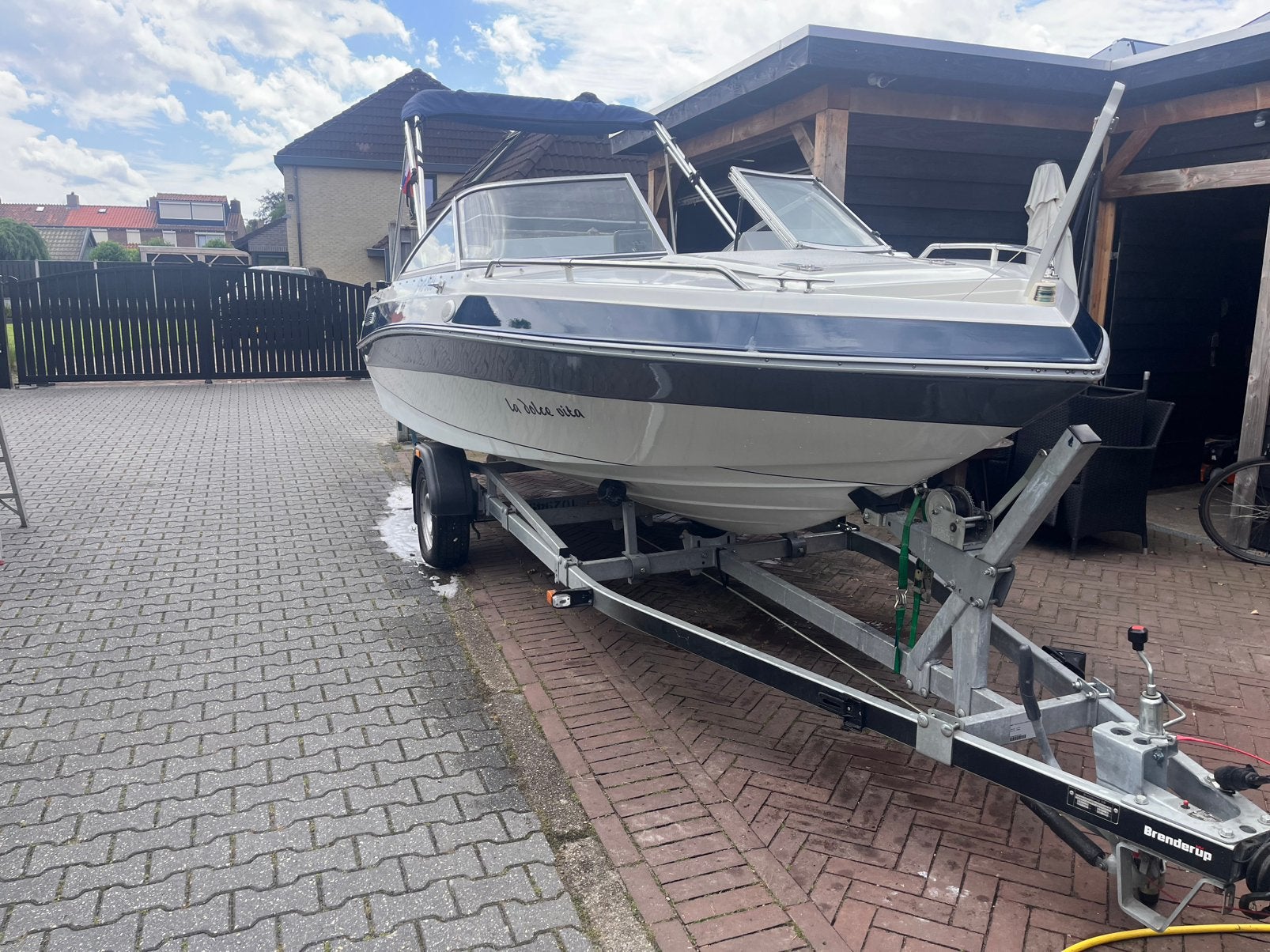Four Winns Horizon 570cm, omgebouwd naar buitenboordmotor, Watersport en Boten, Ophalen, Overige merken, Gebruikt, Viertaktmotor