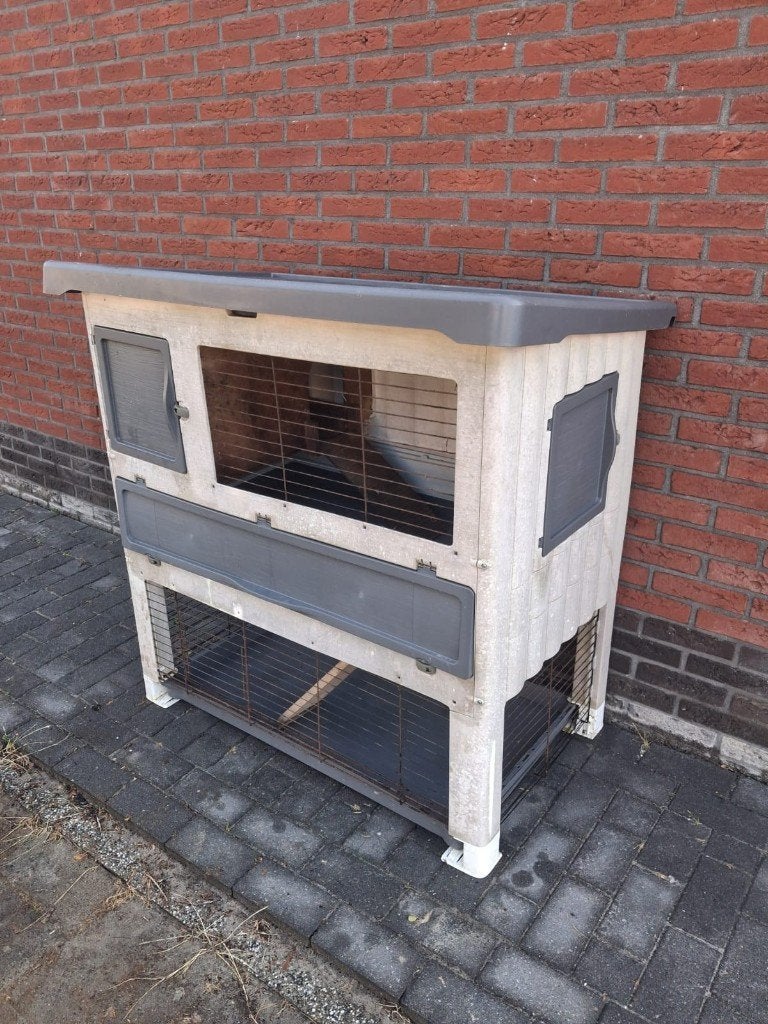 Konijnhok kunststof, Dieren en Toebehoren, Ophalen, 90 cm of meer, Konijn, Hok