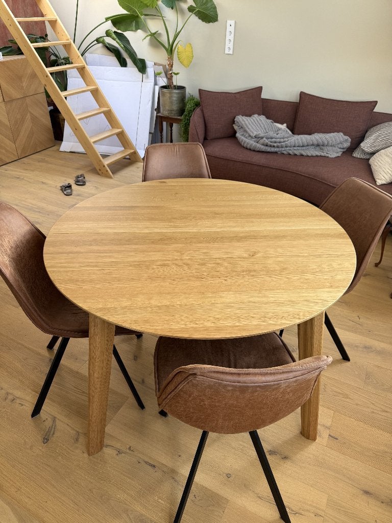 Sav & Okse Nonne tafel uitschuifbaar, 120cm, Ophalen, Scandinavisch, Zo goed als nieuw, Vijf personen of meer