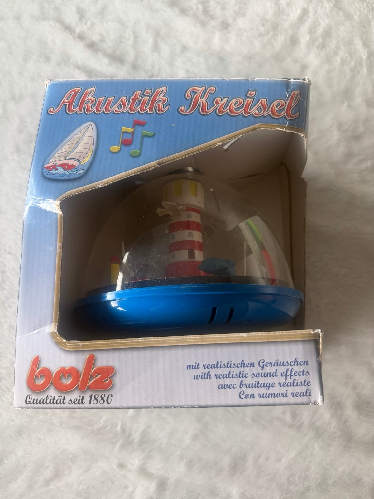 Bolz Akustik Kreisel - Akoestische Tol met Geluid, Ophalen of Verzenden, Nieuw, Jongen of Meisje
