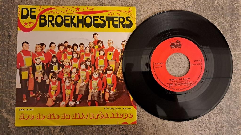De broekhoesters  - doe de die da dik, Gebruikt, 7 inch, Single, Nederlandstalig