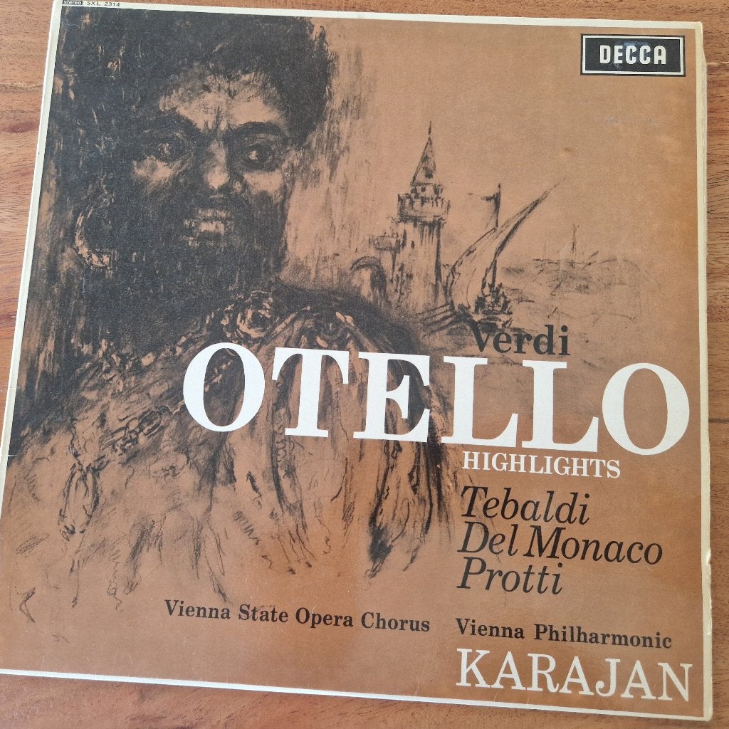 Verdi Otello Highlights-Tebaldi/Karajan(Decca ED1), LP, Gebruikt, Verdi, Opera of Operette