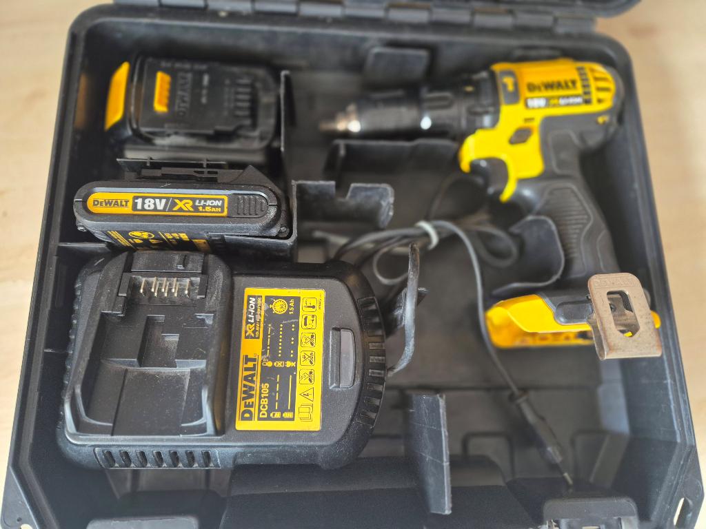 Dewalt accuboormachine, Gebruikt, Ophalen of Verzenden, Boor- en Schroefmachine, Minder dan 400 watt