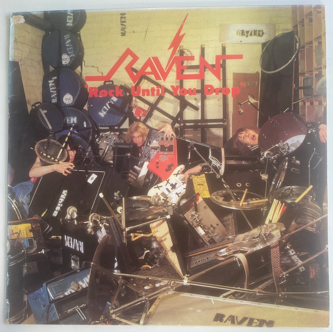 Raven - Rock Until You Drop LP (1981) Heavy Metal Vinyl, LP, Gebruikt, Originele persing, Ophalen of Verzenden