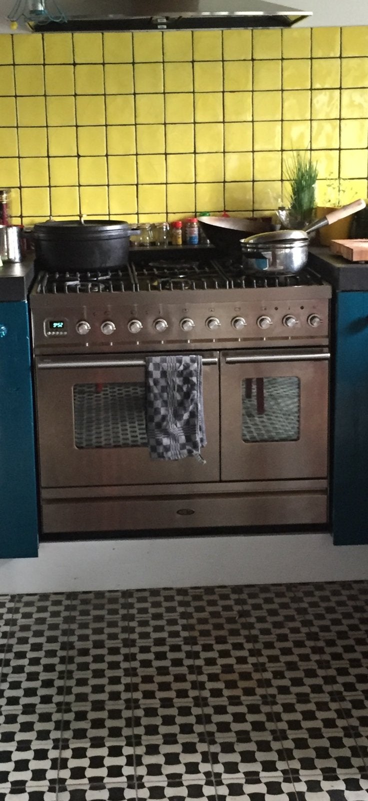 Boretti VT946 RVS fornuis, Warmhoudplaat, 60 cm of meer, Ophalen of Verzenden, Zo goed als nieuw