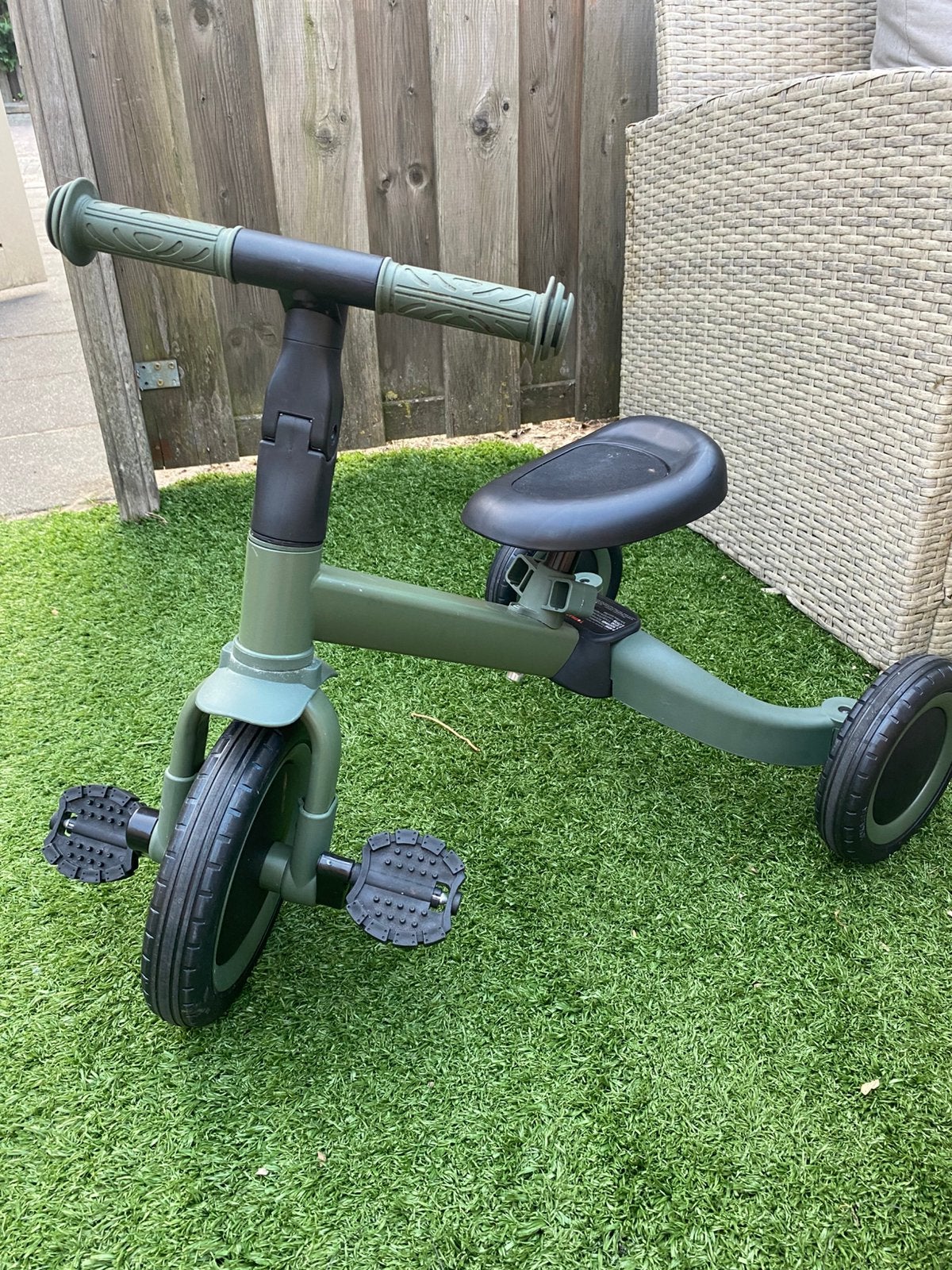 Topmark 4-in-1 fiets: loopfiets, driewieler, trapfiets (1-5, Ophalen of Verzenden, Zo goed als nieuw, Minder dan 16 inch, Zijwieltjes