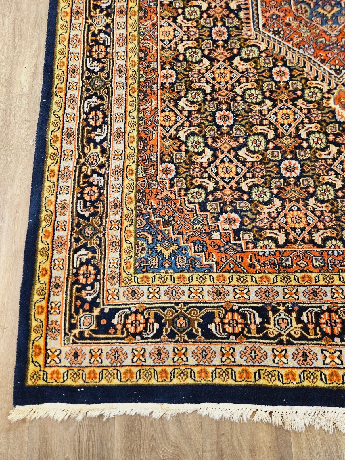 Perzisch Handgeknoopt Bidjar Tapijt. Prachtige kleuren., Huis en Inrichting, Stoffering | Tapijten en Kleden, 200 cm of meer, Ophalen of Verzenden