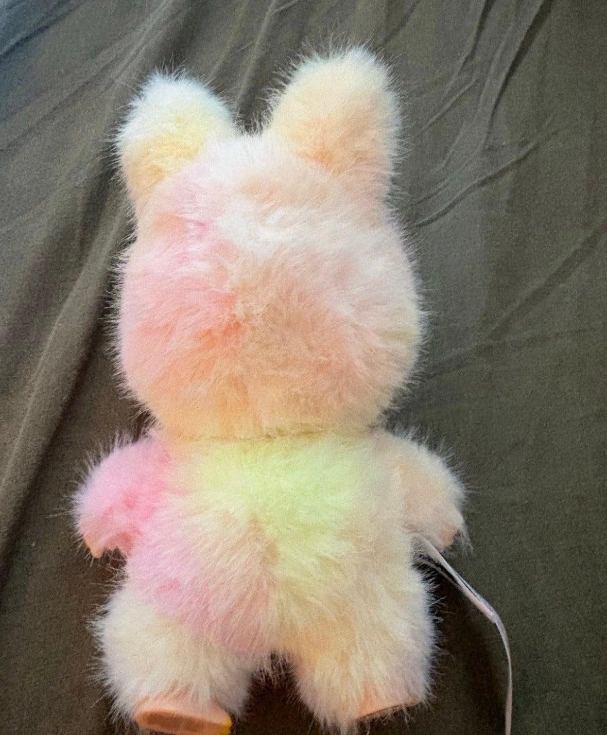 Schattige roze en gele pluche konijn sleutelhanger, Kinderen en Baby's, Ophalen of Verzenden, Met label, Roze, Klein (minder dan 20 cm)
