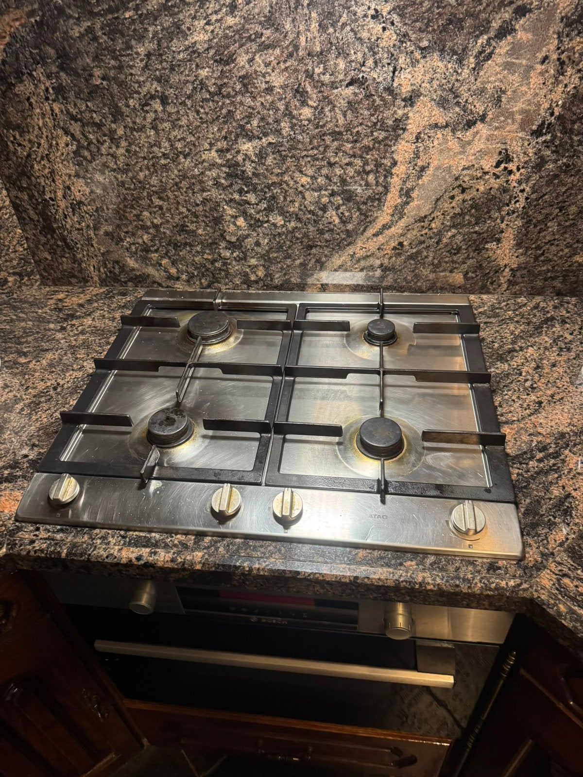 Gas fornuis ATAG, Witgoed en Apparatuur, Ophalen, Minder dan 85 cm, 4 kookzones, Zo goed als nieuw