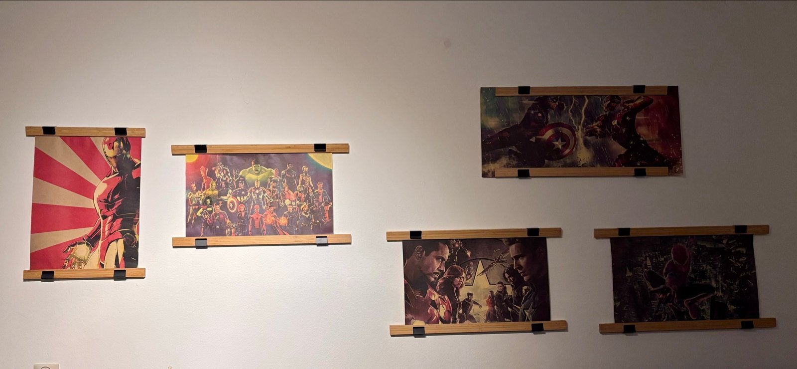 Marvel Posters - Avengers, Spider-Man, Iron Man, Met lijst, Rechthoekig Liggend, Ophalen of Verzenden, Zo goed als nieuw