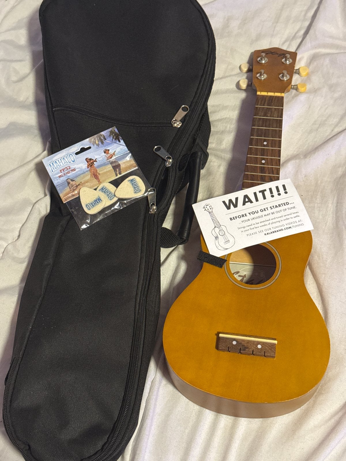 Vintage Ukelele zonder snaren voor liefhebber en beschermtas, Muziek en Instrumenten, Snaarinstrumenten | Overige, Ophalen of Verzenden