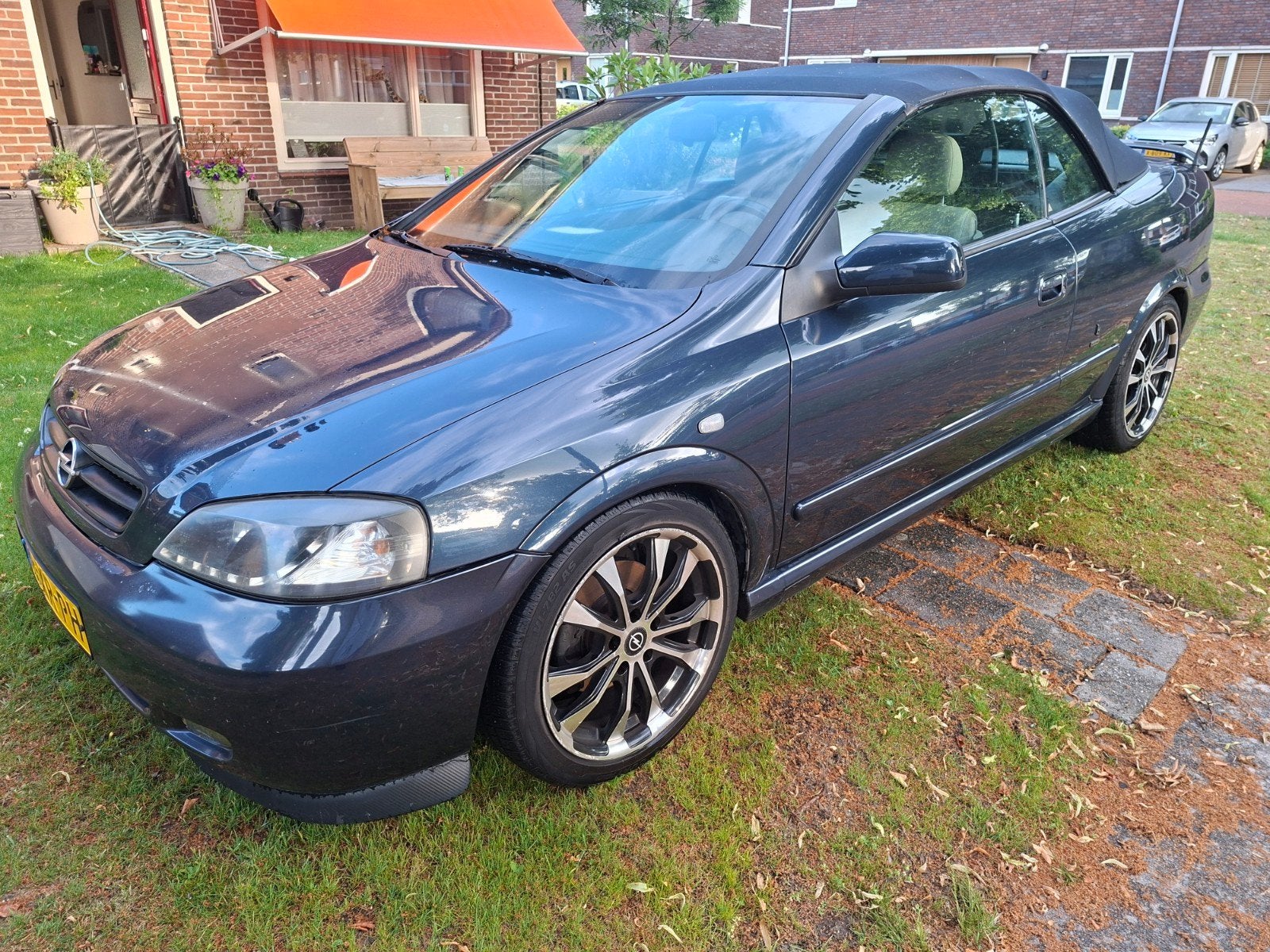 Opel Astra 1.8 16V Cabrio 2001 Blauw (goed adv lezen!!!), 125 pk, 1280 kg, 4 cilinders, Cabriolet