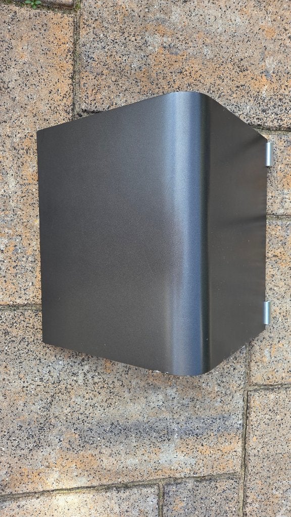 Auping aanhaaktafel of nachtkastje Grijs metallic, Minder dan 45 cm, Zo goed als nieuw, Hout, 55 tot 70 cm