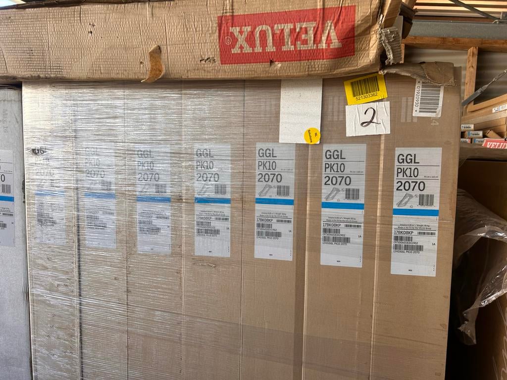 Nieuwe Velux dakramen GGL PK10 2070/GGL UK08 2070/UK04 2050, Doe-het-zelf en Verbouw, Glas en Ramen, Nieuw, Dakraam, 120 tot 160 cm