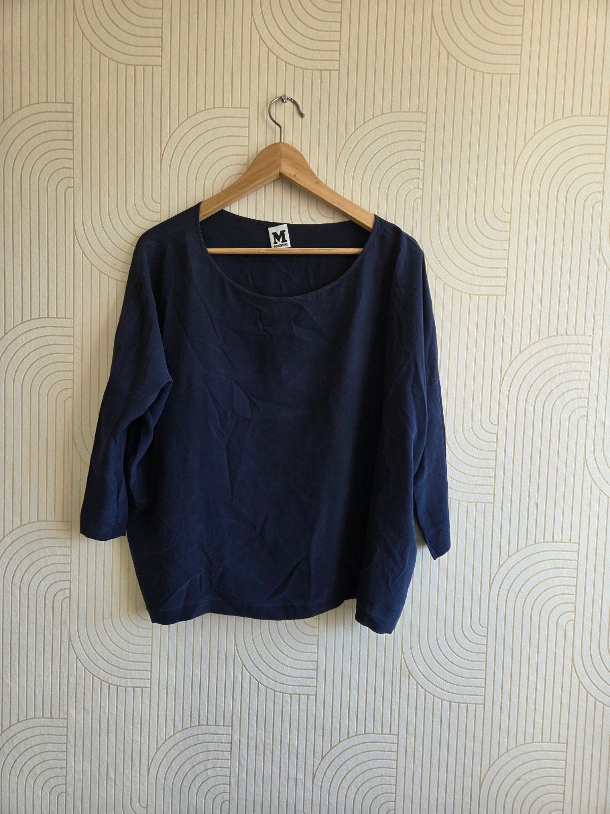 Missoni 100% Zijden Top - Maat S, Valentino Fashion Group S.p.A., Lange mouw, Missoni, Maat 36 (S)