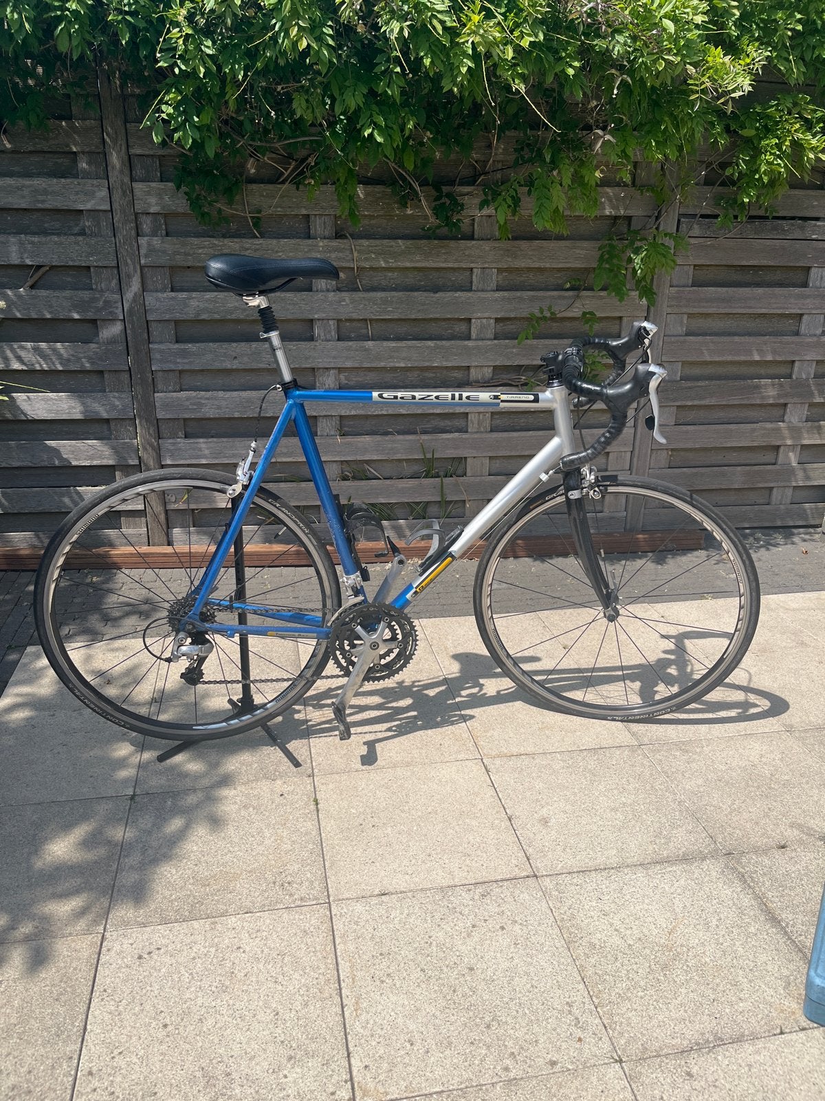 Gazelle racefiets - Blauw/Zilver, Fietsen en Brommers, Ophalen, 28 inch, Gebruikt, Aluminium