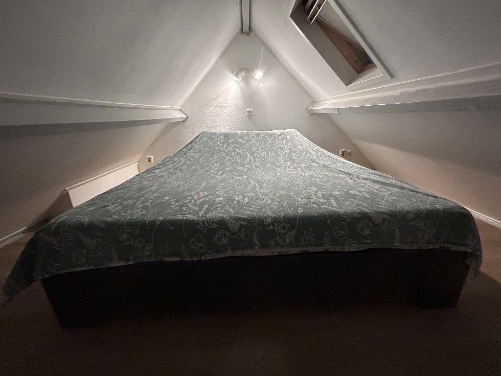 Bed 200x220 zonder matras en beddengoed, Ophalen, Gebruikt, Tweepersoons, Overige maten
