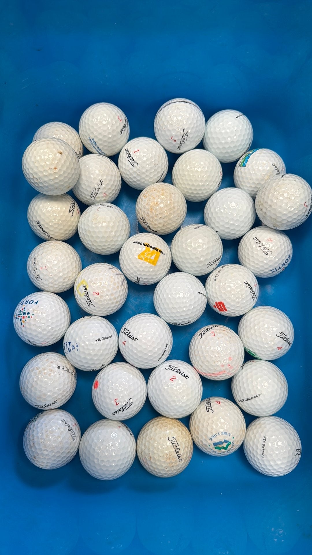 100 stuks Titleist golfballen mixed, Ophalen of Verzenden, Gebruikt