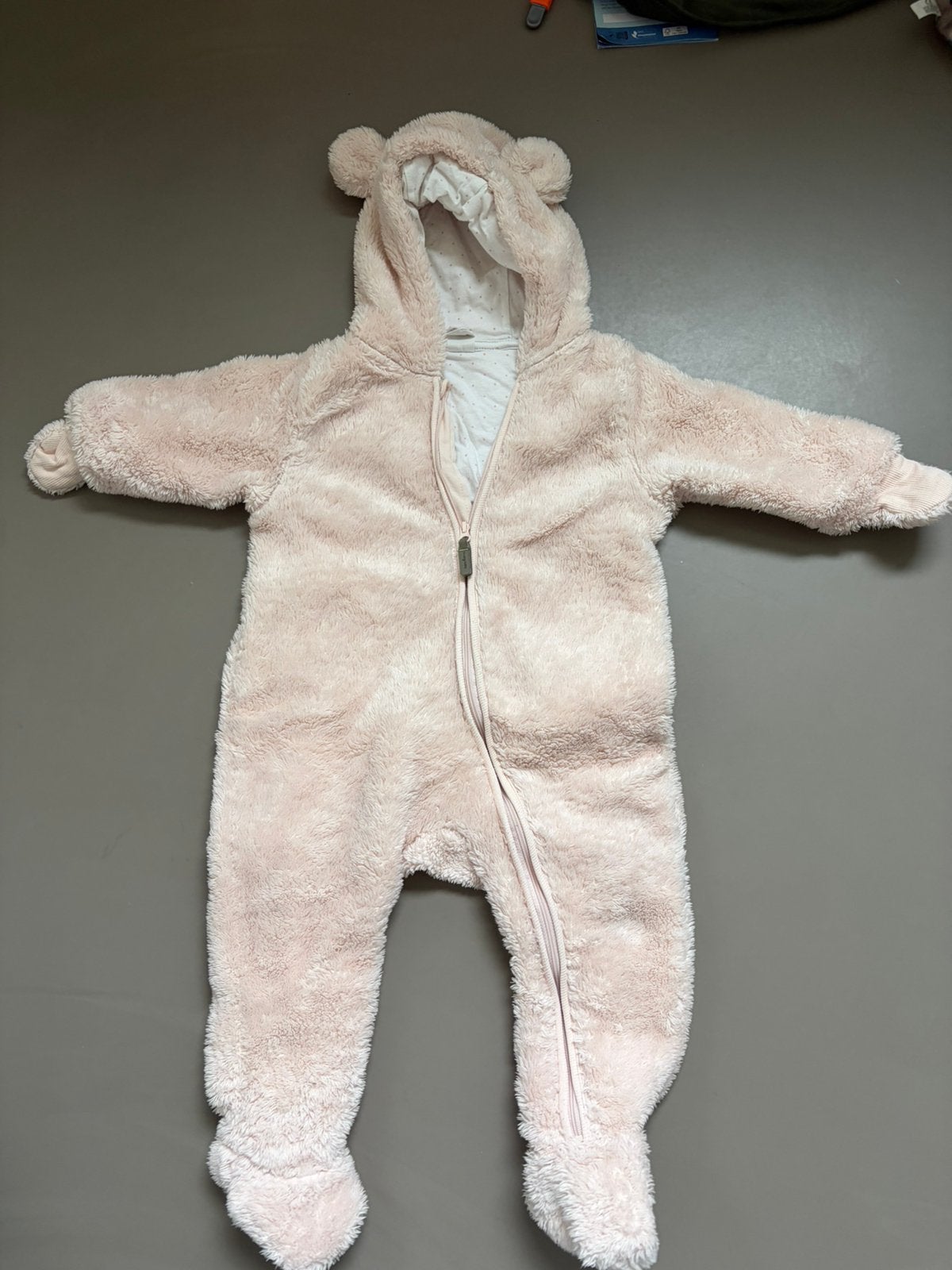 Berenpak onesie maat 74 lichtroze, Kinderen en Baby's, Ophalen of Verzenden, Zo goed als nieuw, Meisje, Pakje