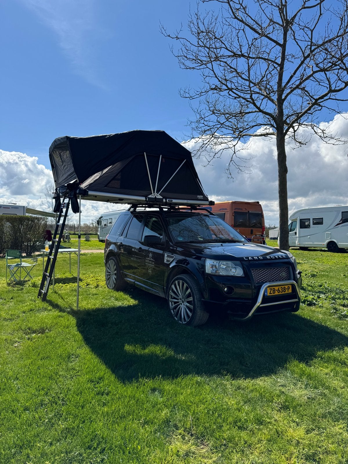 Land Rover Freelander 3.2 I6 AUT 2007 Zwart + YUNA Daktent, Automaat, 232 pk, Zwart, 2000 kg