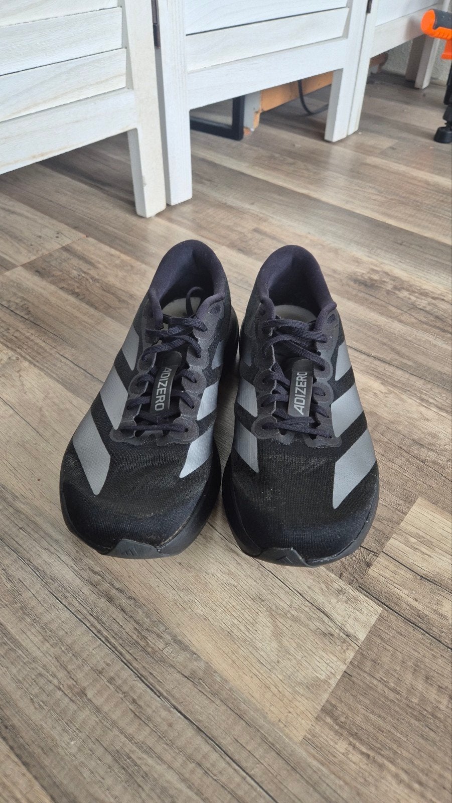 Adidas Adizero hardloopschoenen - Zo goed als nieuw, Zwart, Overige maten, Ophalen of Verzenden, Zo goed als nieuw