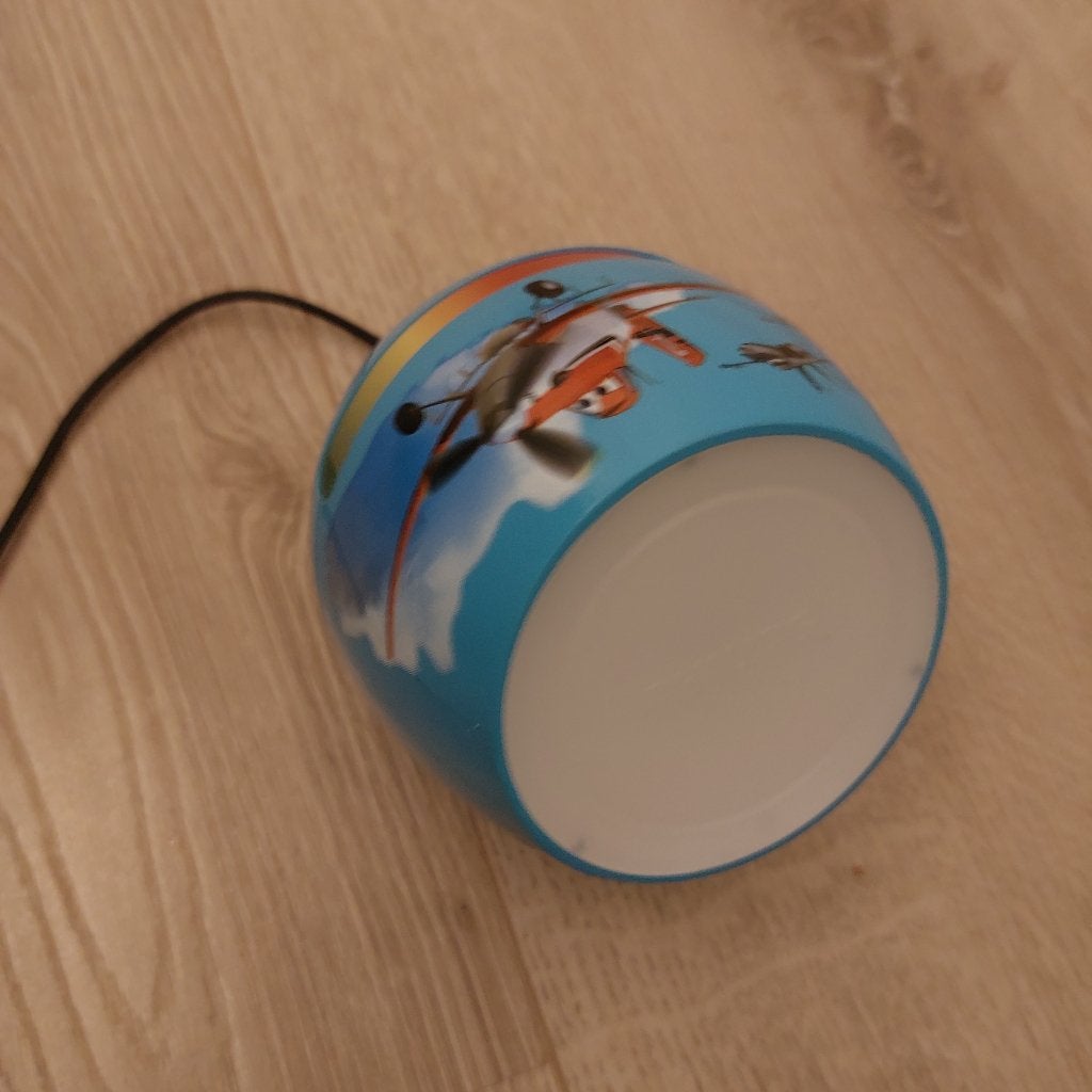 Philips Disney Living Colors Planes kinderlamp / nachtlampje, Gebruikt, Ophalen of Verzenden, Blauw, Lamp