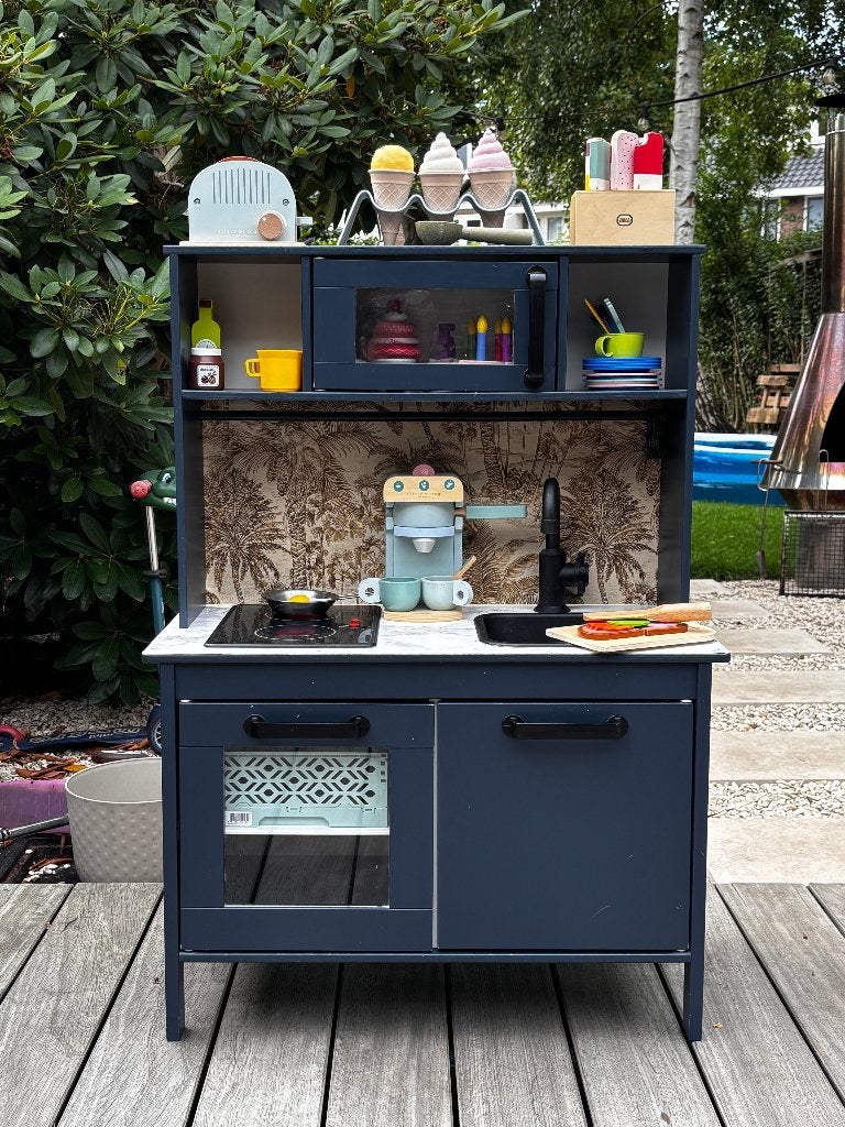 Speelgoed keuken ikea gepimpt compleet, Ophalen, Gebruikt, Hout, Speelkeuken