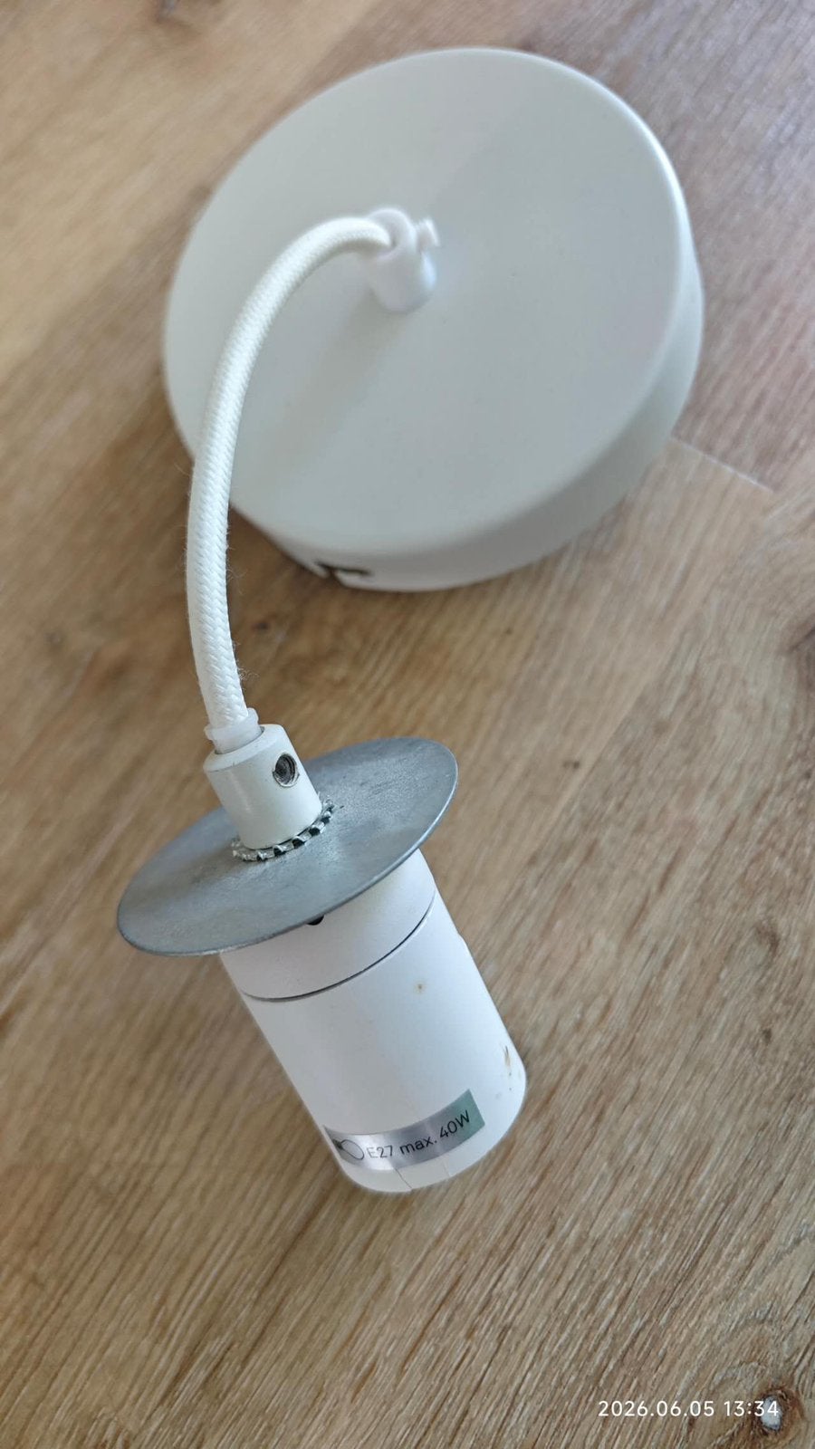 Gamma E27 max 40W Hanglamp / Suspension, Ophalen, Nieuw, Kunststof