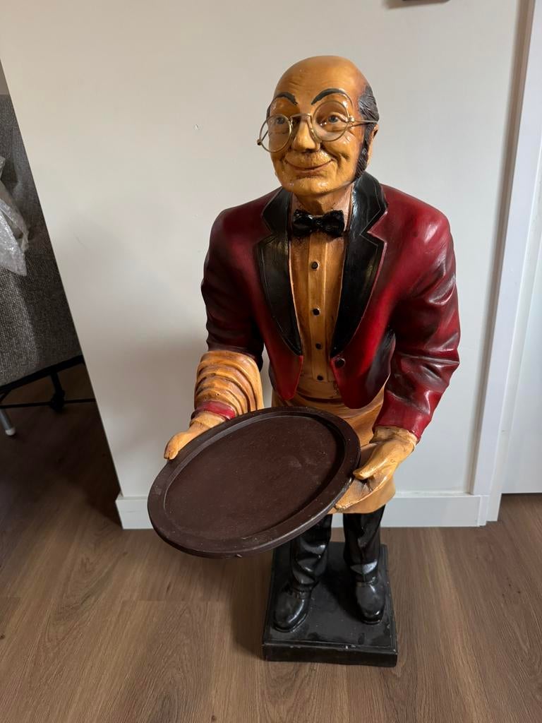 Groot beeld butler/opa/ober, Ophalen, Zo goed als nieuw