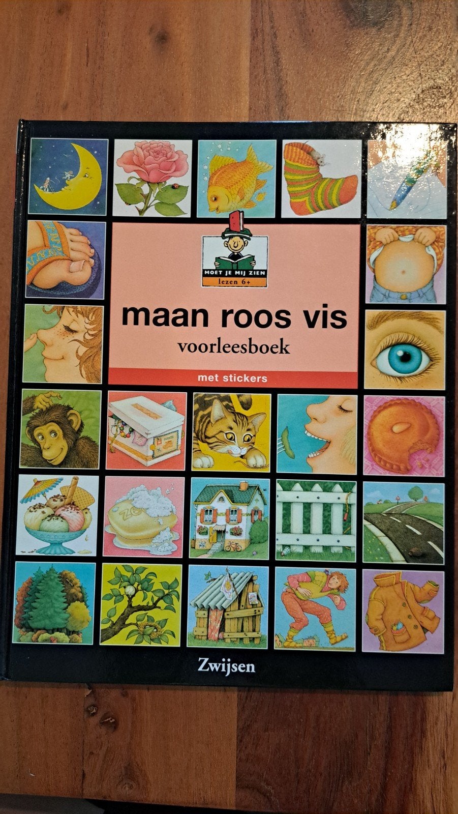 Maan Roos Vis Voorleesboek met stickers, Ophalen of Verzenden, Gelezen, Onbekend, 3 tot 4 jaar
