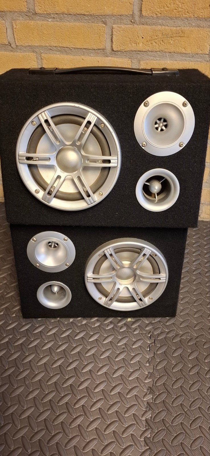 Set van 2 auto speakers in behuizing, Gebruikt, Overige typen, 60 tot 120 watt, Ophalen
