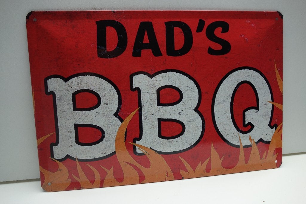 BBQ WAARSCHUWINGS BORD voor Barbeque eigenaar, Tekstbord, 30 cm, Nieuw, Ophalen of Verzenden