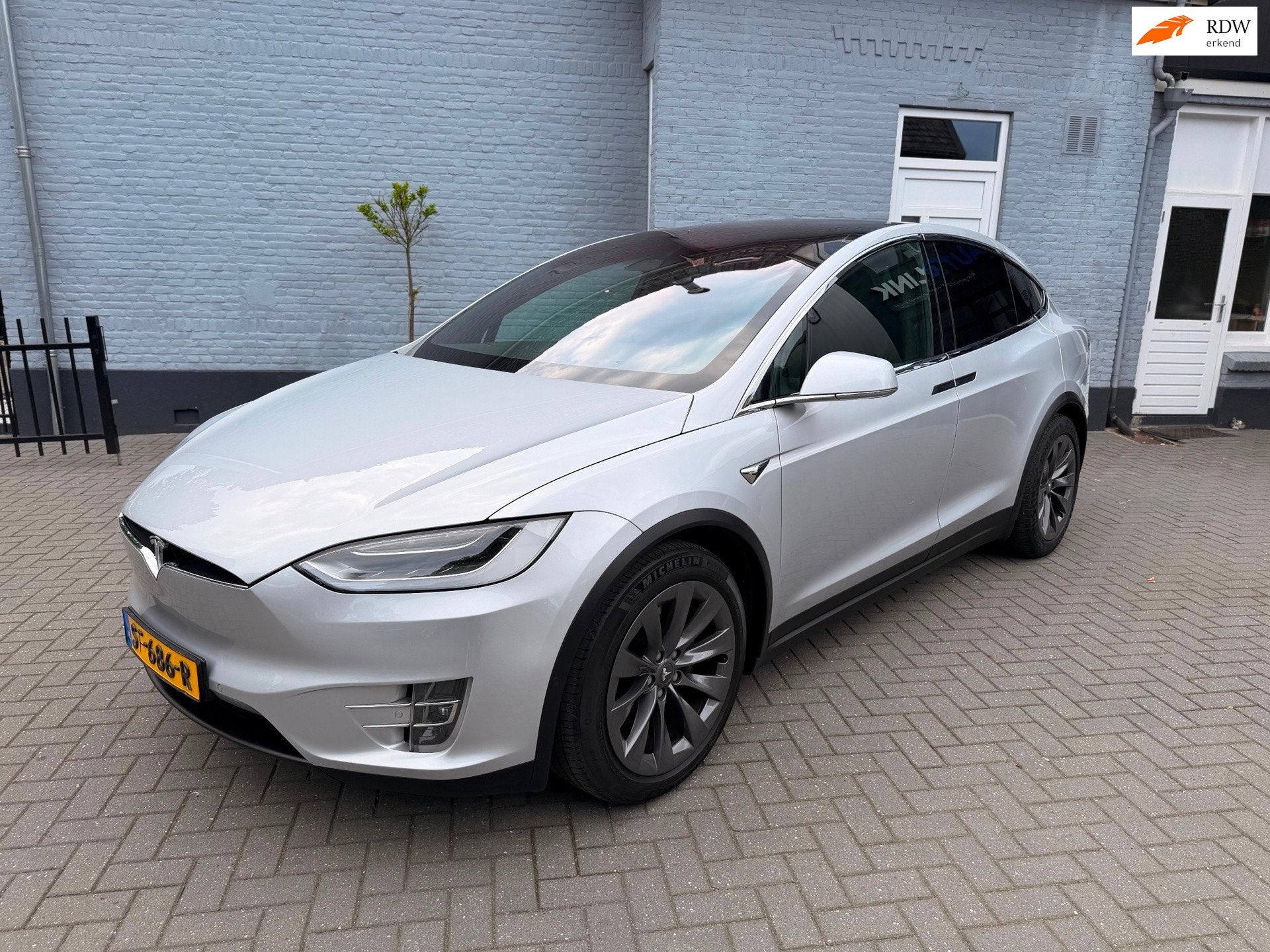 Tesla Model X 75D Base | AUTOPILOT | PANO | LEDER | ORG NL |, Automaat, Model X, Gebruikt, Zwart