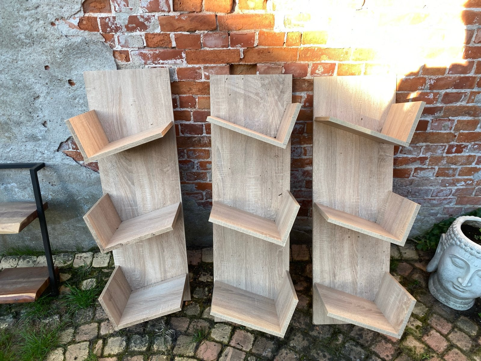 Gratis Set van 3 Vinyl Houders, Huis en Inrichting, Ophalen, Met plank(en), Minder dan 50 cm, Zo goed als nieuw