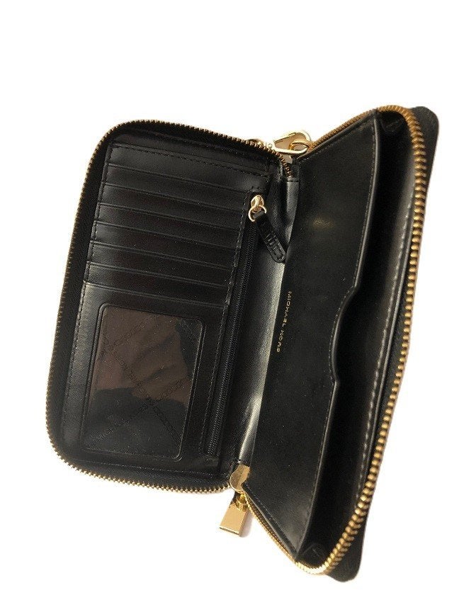 Michael Kors portemonnee dames zwart, Sieraden, Tassen en Uiterlijk, Portemonnees, Verzenden, Zo goed als nieuw, Zwart, Overige merken