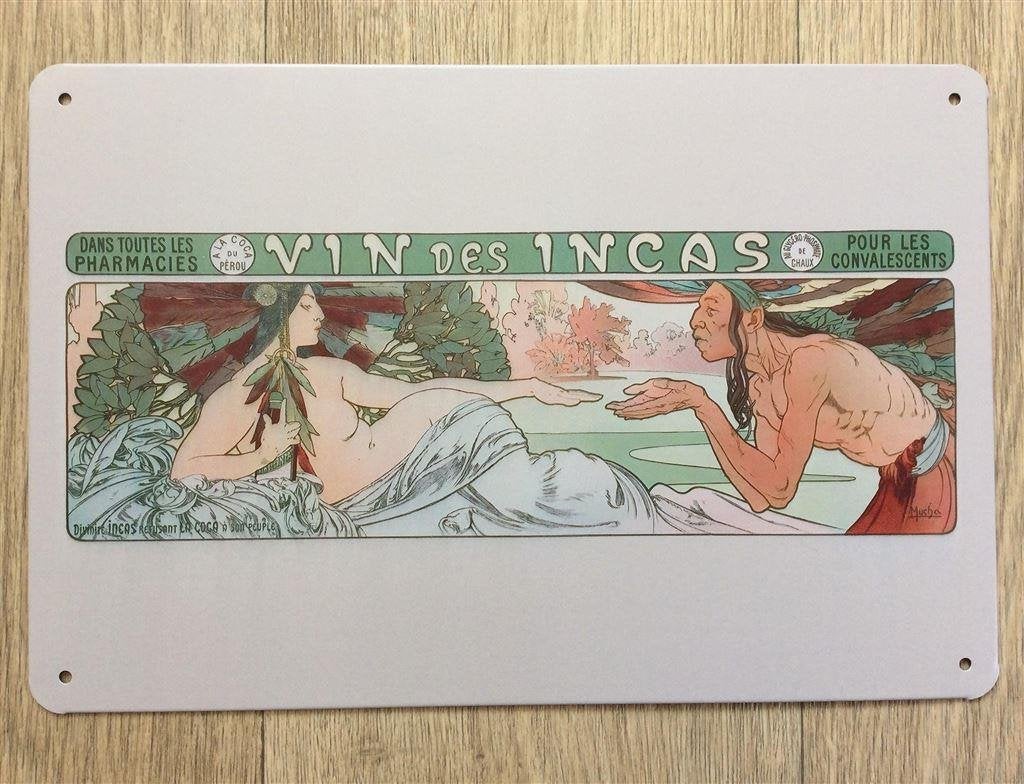 ALPHONSE MUCHA Jugendstil Metalen Bord poster #10, Verzenden, Nieuw