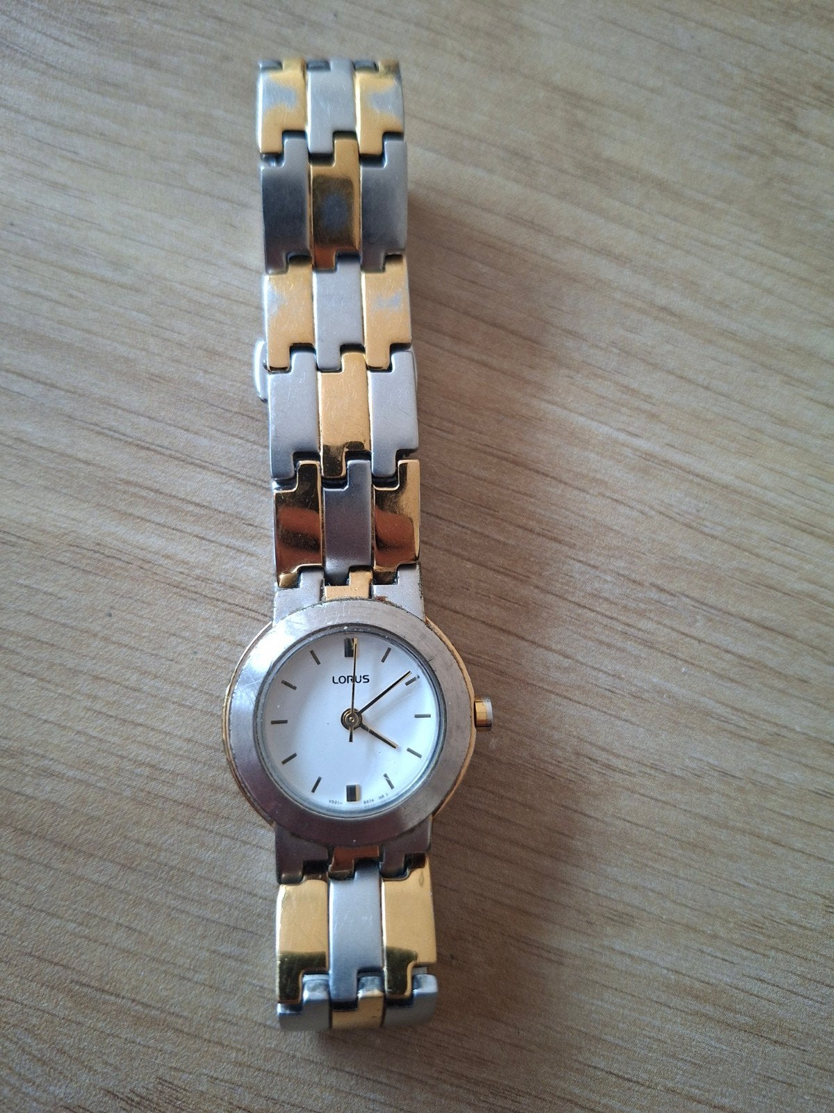 Lorus dameshorloge, zilver- en goudkleurig, Overige merken, Staal, Gebruikt, Staal