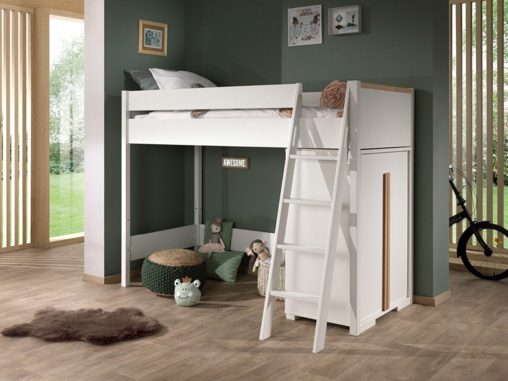 London hoogslaper 90x200 - Wit
